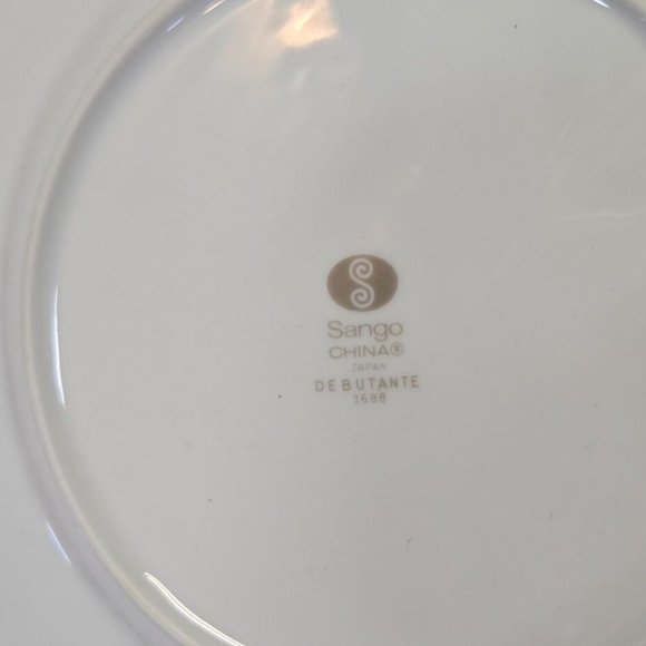Sango China Japan debutante 3688 salad plates set of 6 -7 3/4 in - Picture 9 of 10